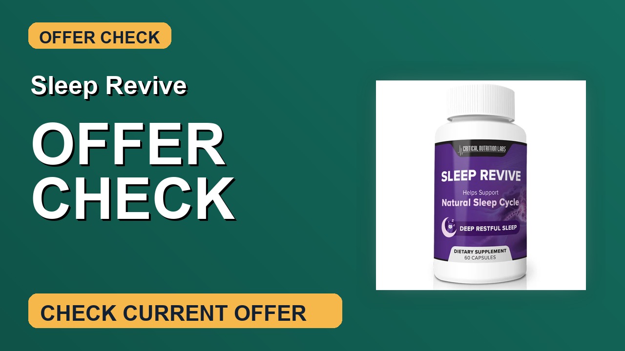 Sleep Revive Discount Check thumbnail
