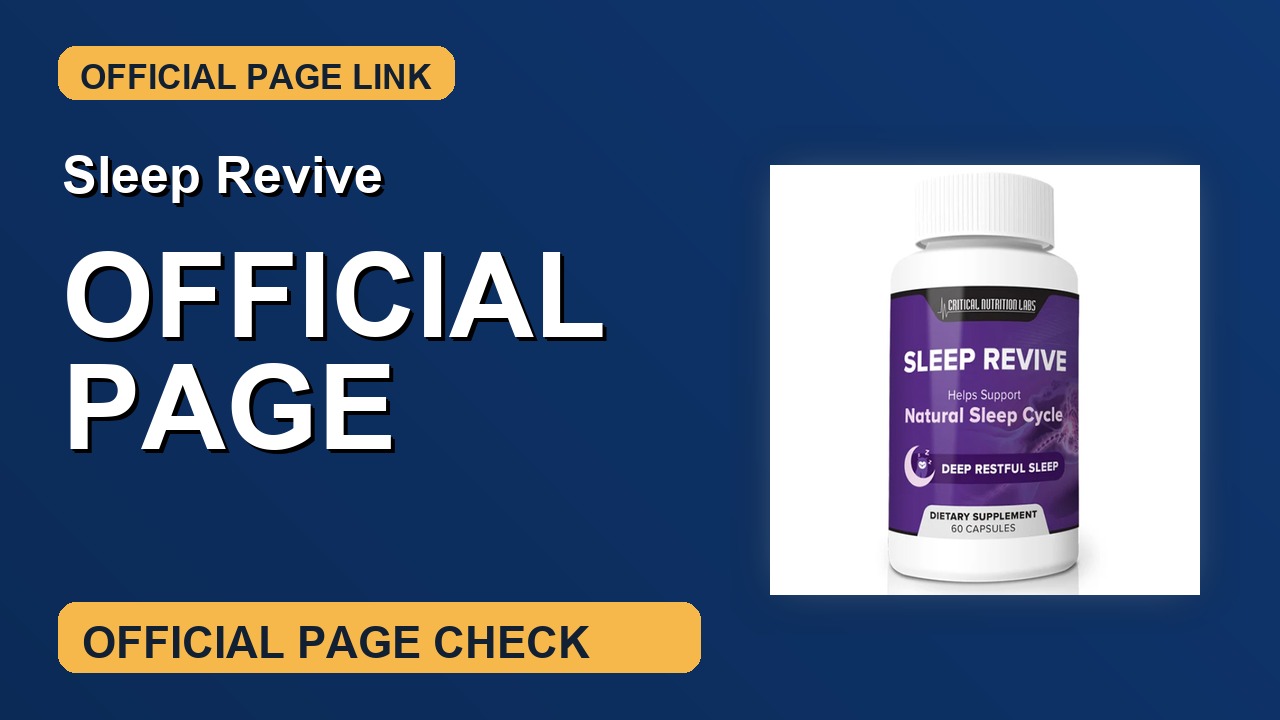 Sleep Revive Official Website Check thumbnail