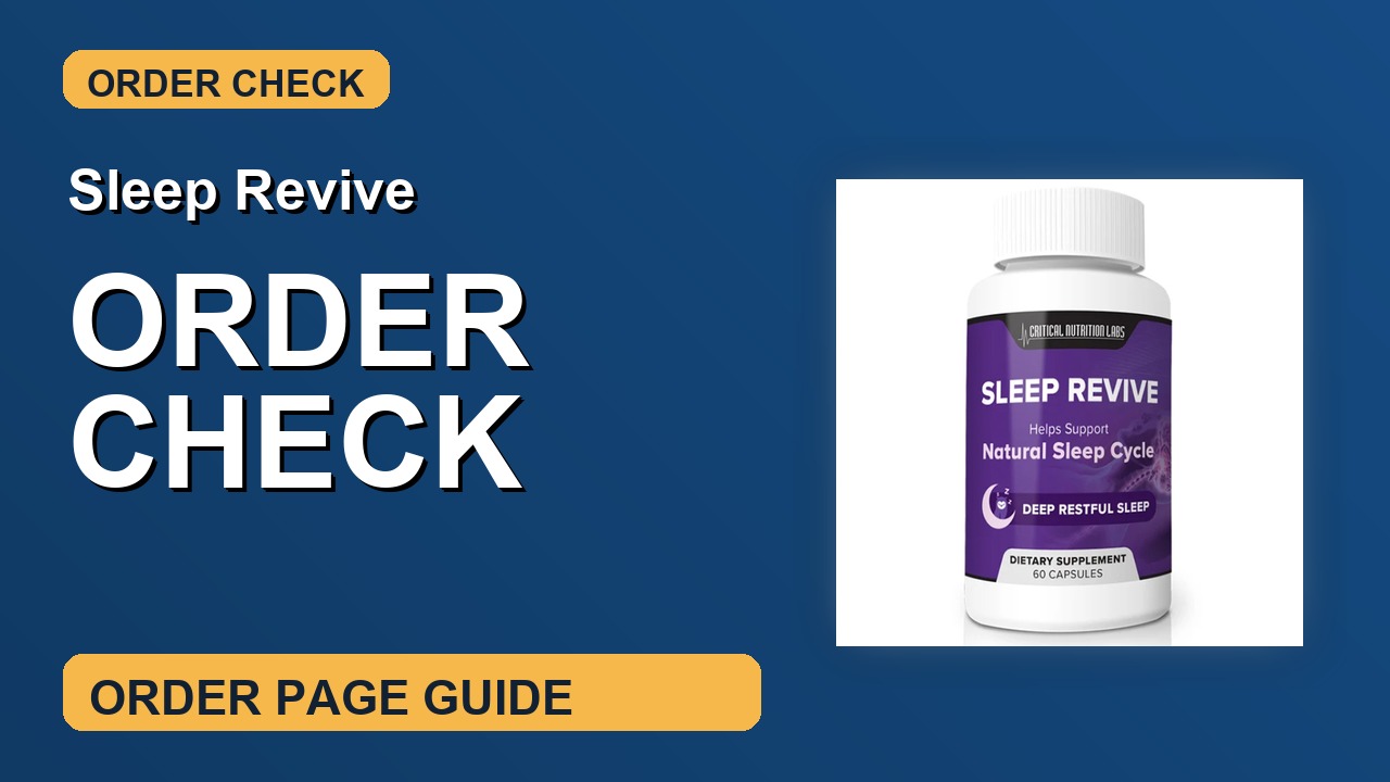Sleep Revive Order Check thumbnail